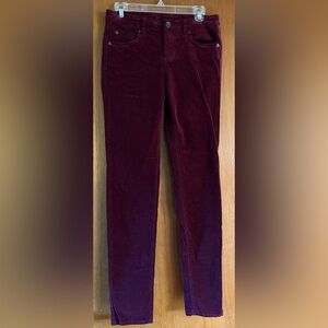 Kut from the Kloth Burgundy Corduroy Pants
